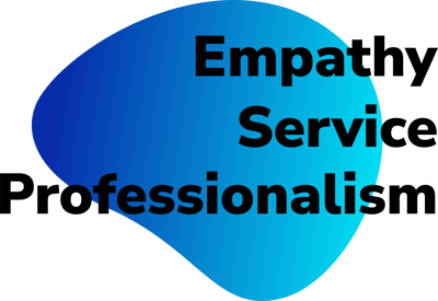 Empathy, Service, Professionalism