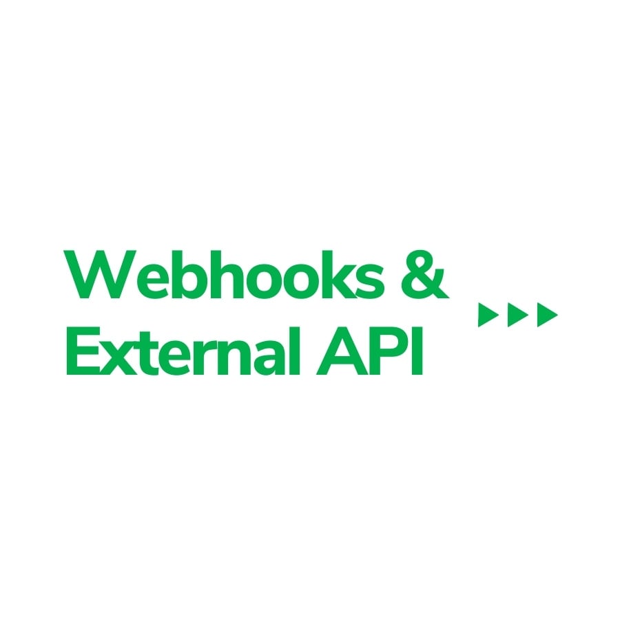 Integration Pillar Page  Webhooks External API Icons