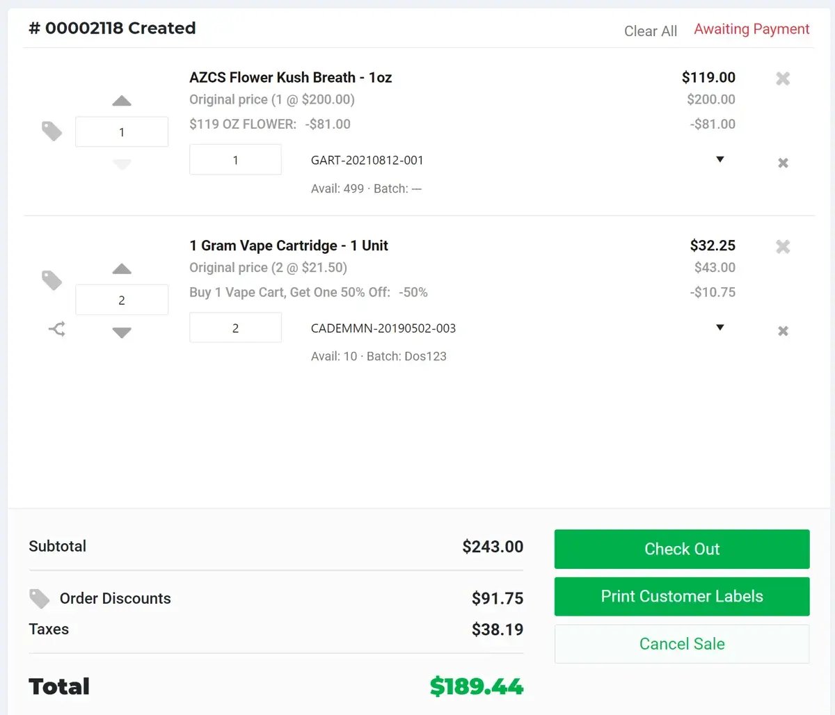 Powerful Discounting and Order Capture