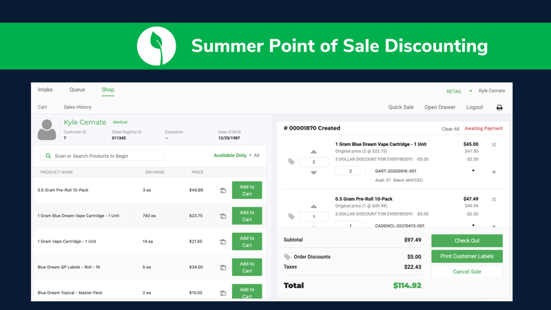 Summer Point of Sale Discounting