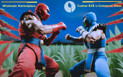 Cannabis B2B Sales Showdown: Wholesale Marketplaces vs eCommerce Menus