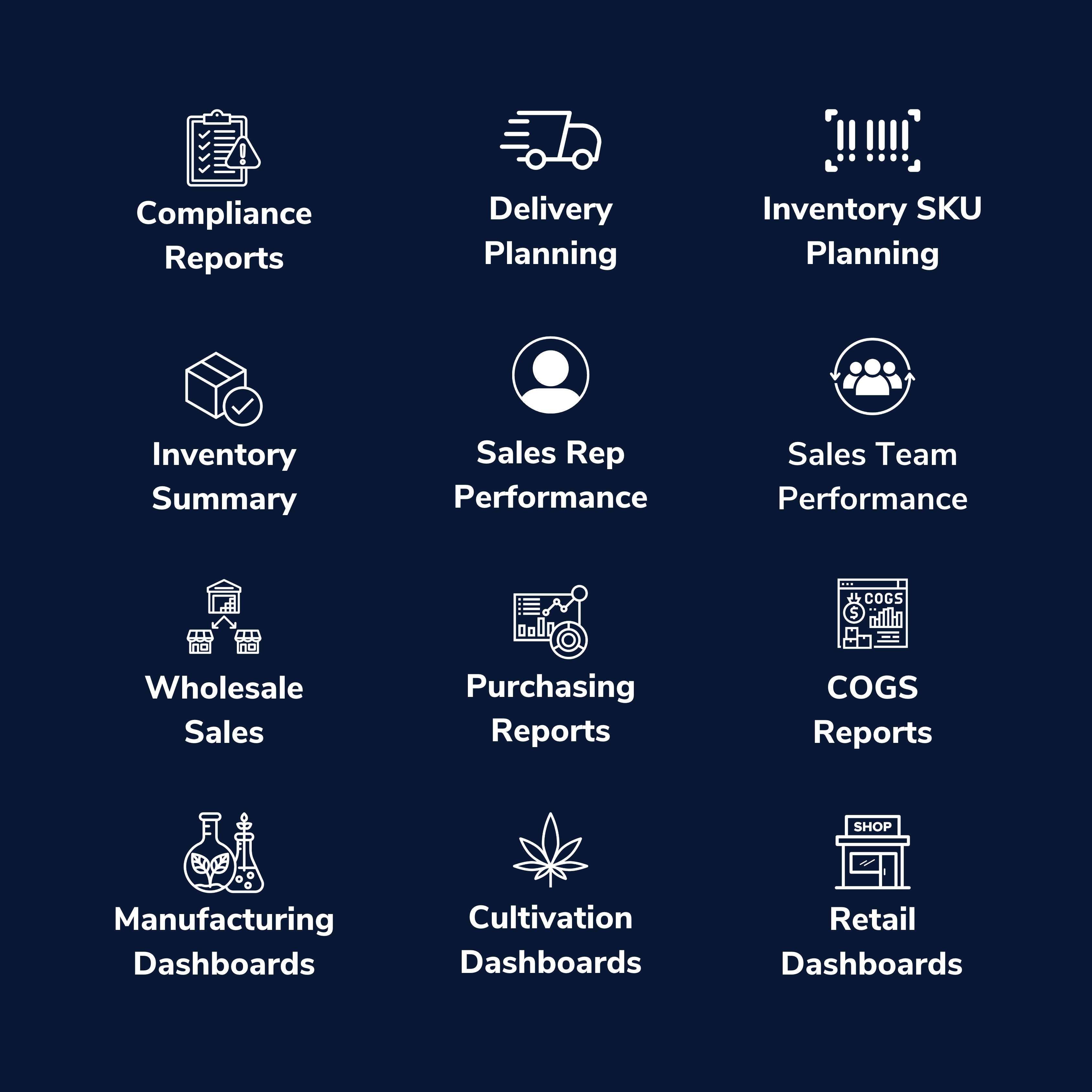 Icon Grid-Reports and Analytics Dashboards